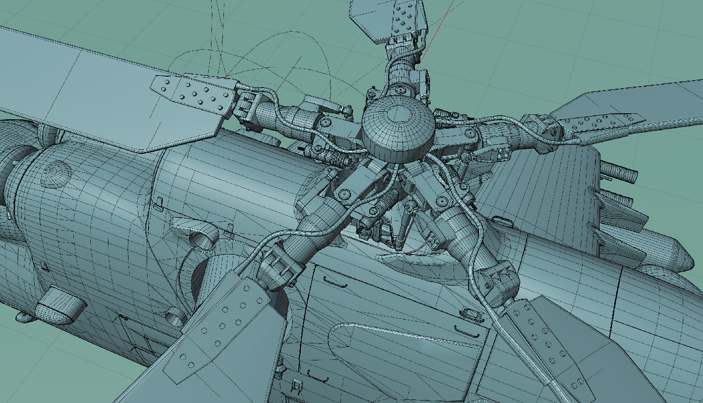 MI-24P Hind in Blender